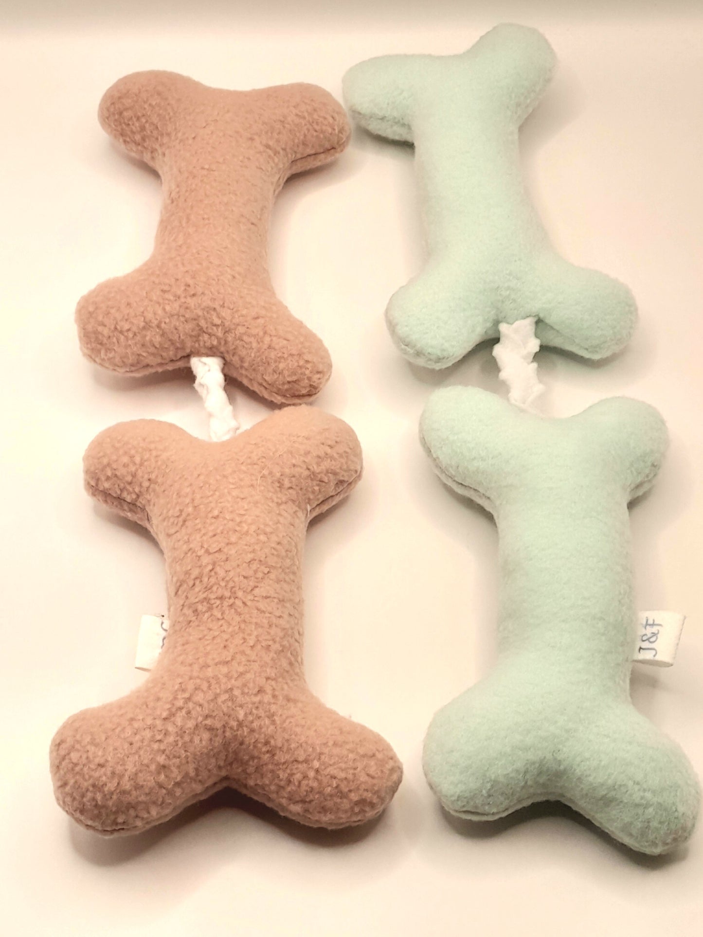 Knuffelketting – Mint - Pluchen hondenspeeltje in 4 maten (XS-L)