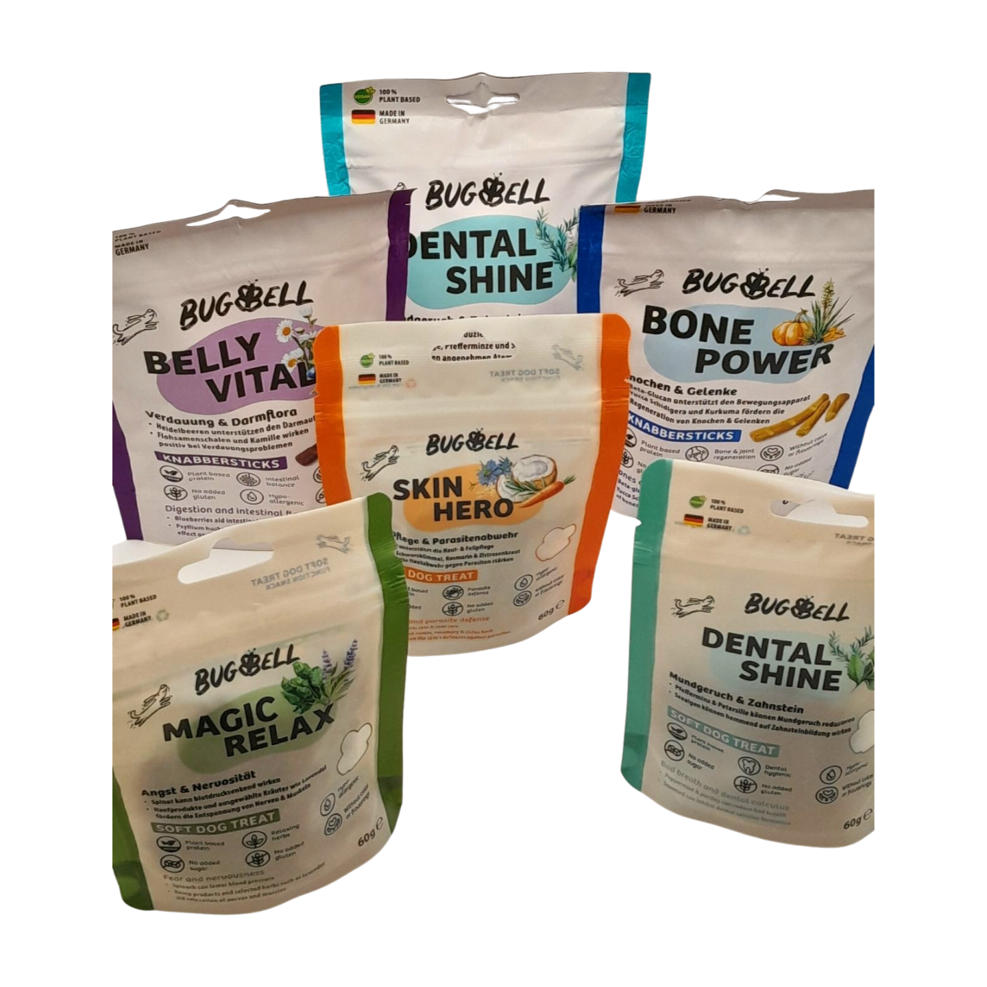 BugBell Functionele Snack DentalShine – Frisse adem & tandverzorging voor honden