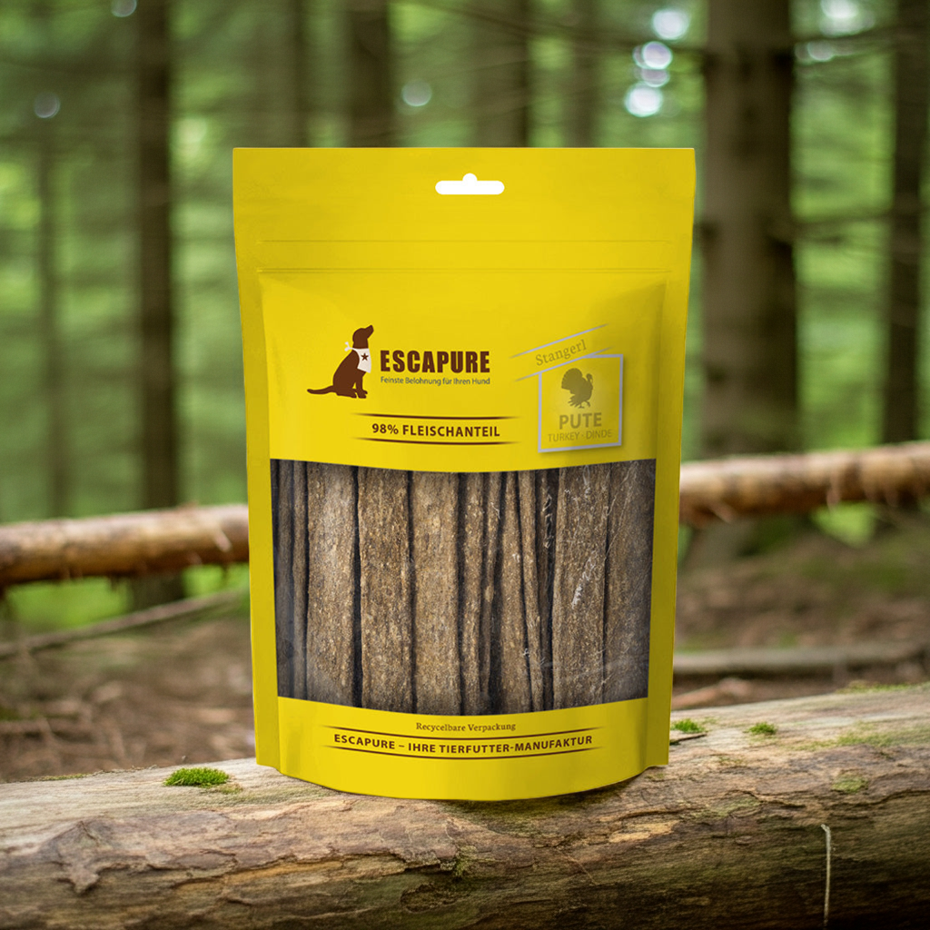 Escapure Kauwstrips Kalkoen – Luchtgedroogde hondensnack zonder granen