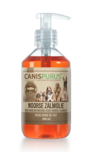 CanisPurus Supplement Noorse Zalmolie – Natuurlijke Omega 3 & 6 voor Hond en Kat