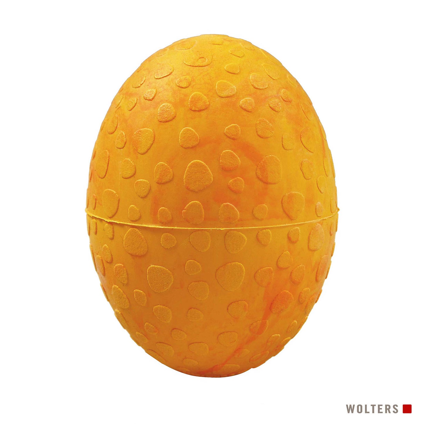Struisvogelei hondenspeeltje met touw – Natuurlijk rubber - mango