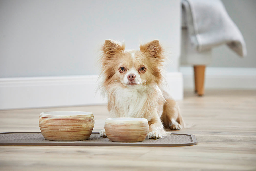Wolters natuursteen look keramische voerbak large