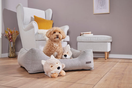 Wolters pluchen zacht hondenspeelgoed wolf – OEKO-TEX® gecertificeerd