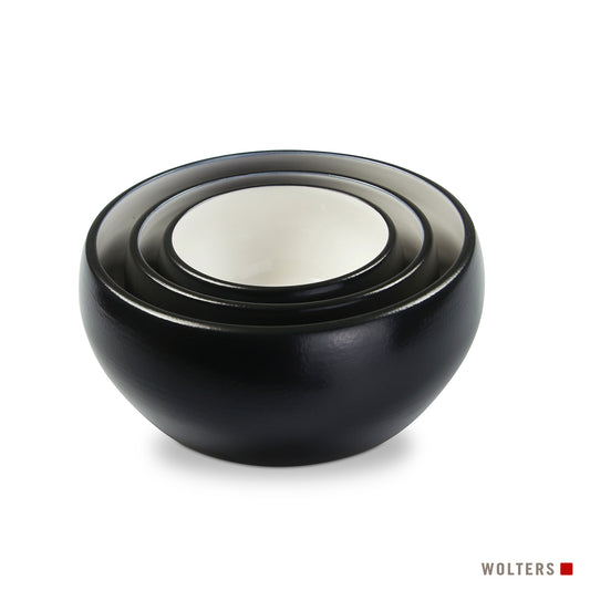 Wolters Keramische voerbak small – Zwart-wit design