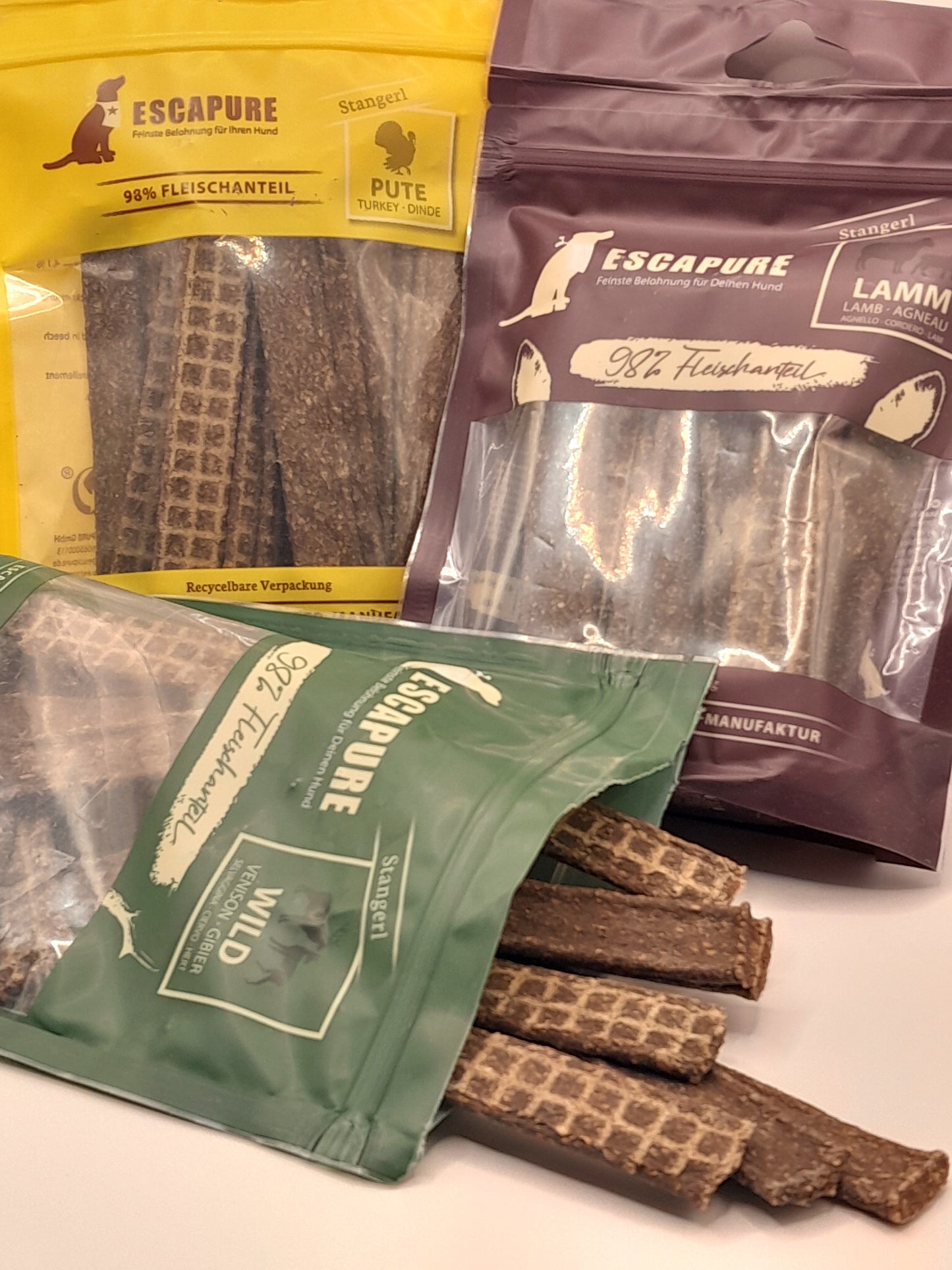 Escapure Kauwstrips Kalkoen – Luchtgedroogde hondensnack zonder granen