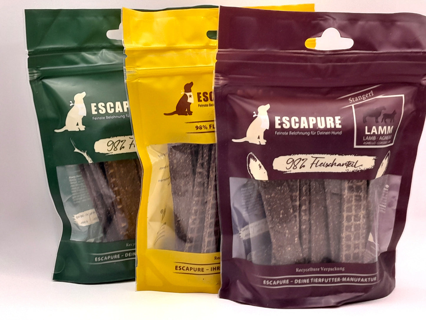 Escapure Kauwstrips Wild – Luchtgedroogde hondensnack zonder granen
