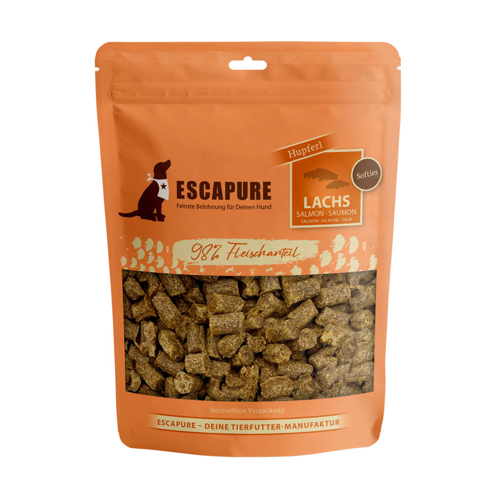 Escapure Soft Snack Zalm – Graanvrije hondensnack met 98% zalm