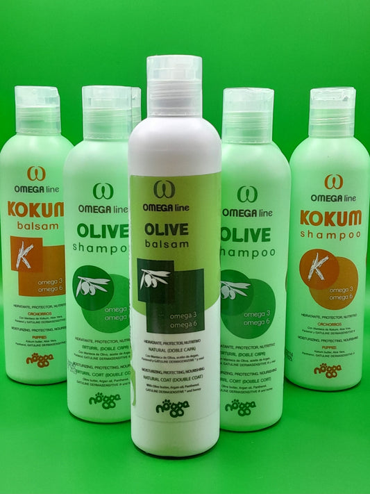 vachtverzorging Nogga producten hondenshampoo en balsem hond Omega line
