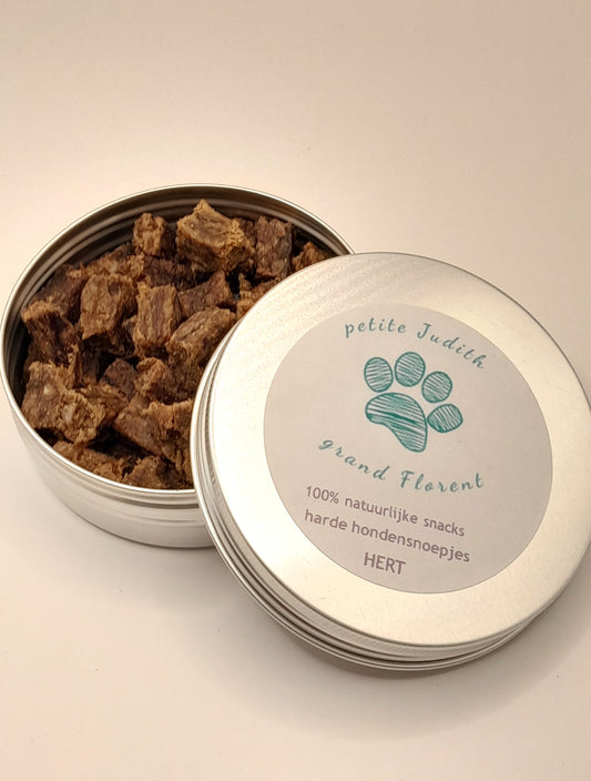 Natuurlijke hertensnacks voor honden van Judith & Florent