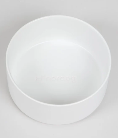 Nordog design voerbak voor honden in wit keramiek