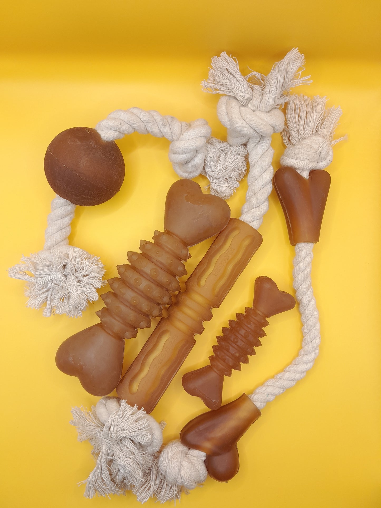 kauwbot hond Pure Nature 100% natuurlijk kauwspeeltjes met touw geen kunstmatige kleurstoffen apporteerspel tandverzorging speelgoed hond verschillende spelletjes Wolters cats and dogs