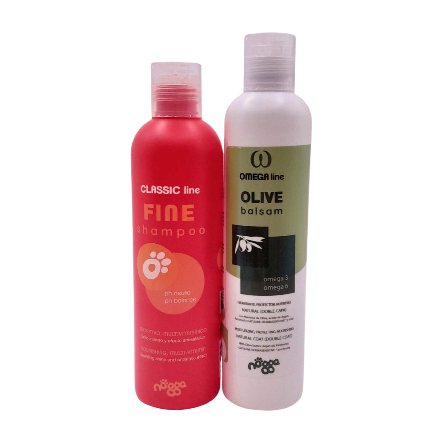 vachtverzorging Nogga Fine hondenshampoo en balsem olive