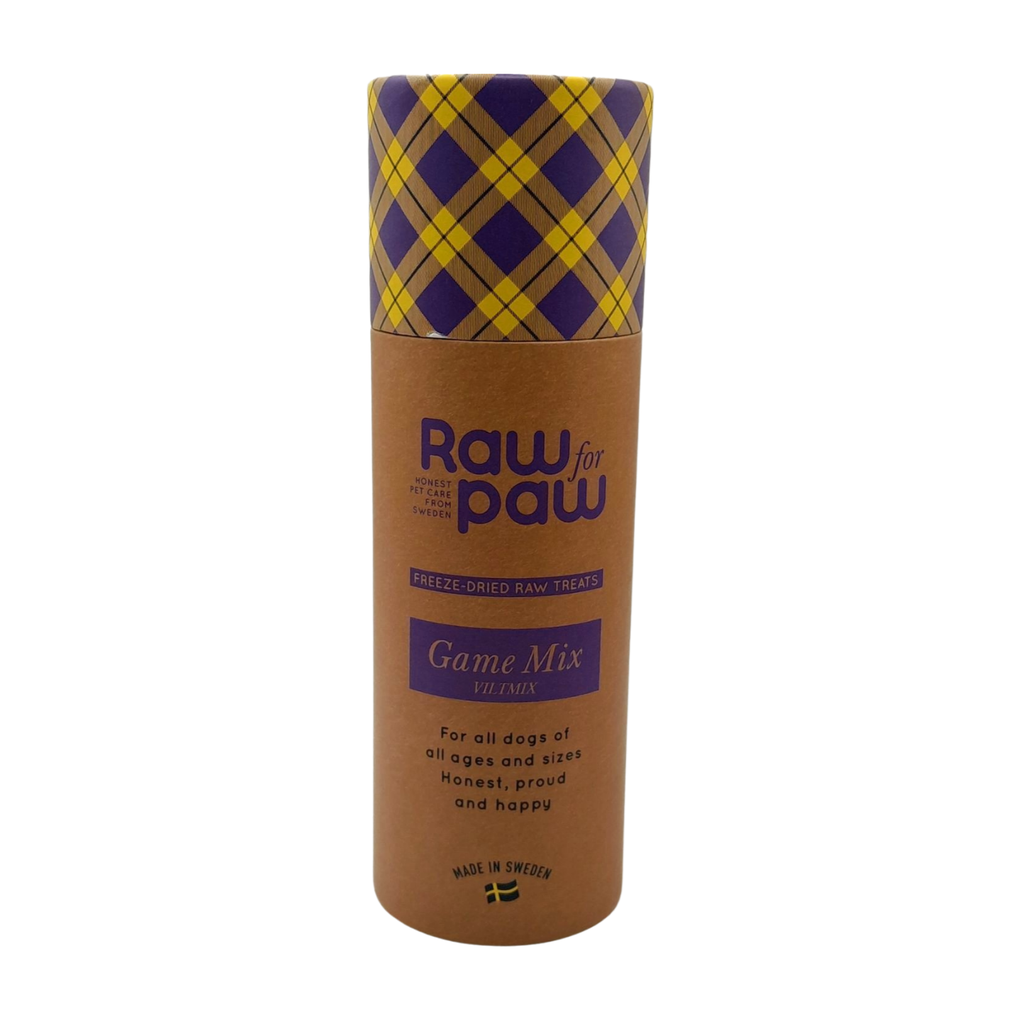 raw for paw gevriesdroogde snacks hondensnoepjes freeze dried treats tube wild mis front