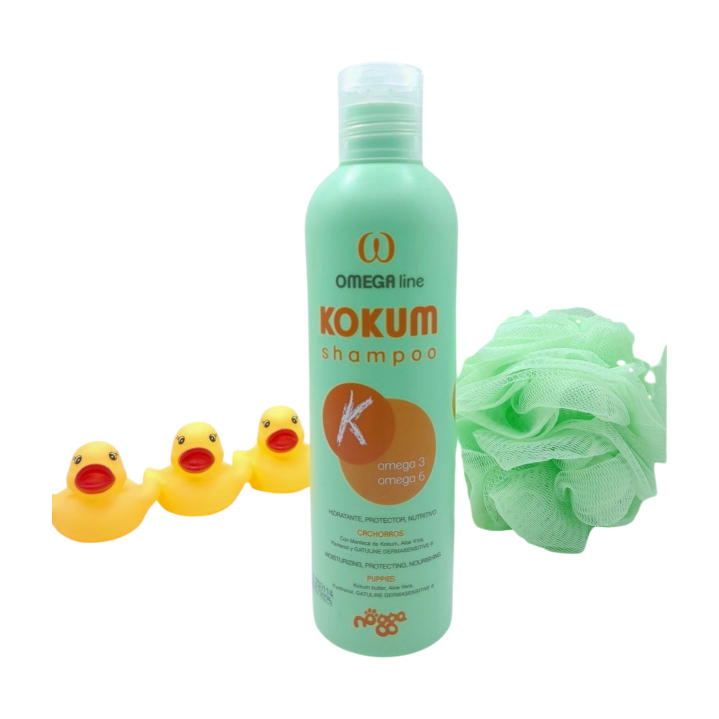 vachtverzorging voor puppy's Nogga Kokum hondenshampoo Omega line