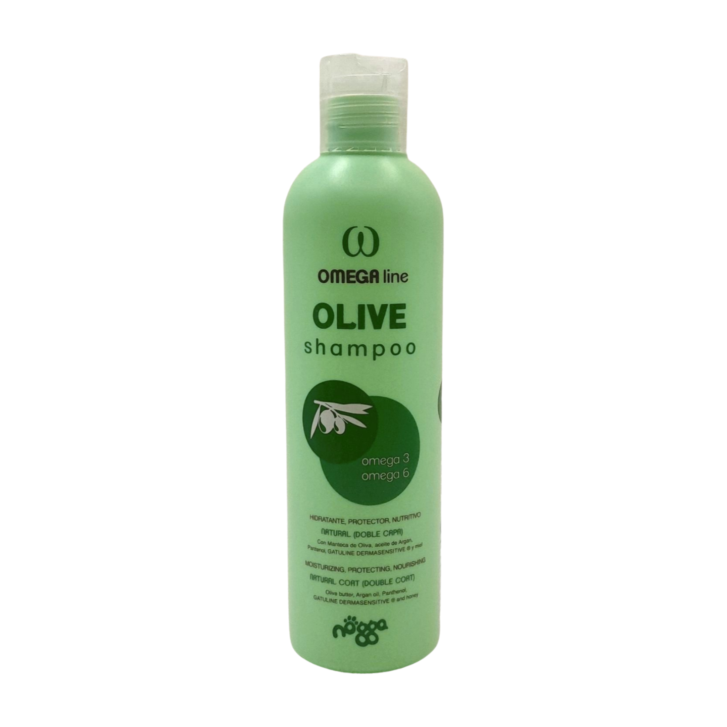 vachtverzorging Nogga Olive hondenshampoo Omega line front