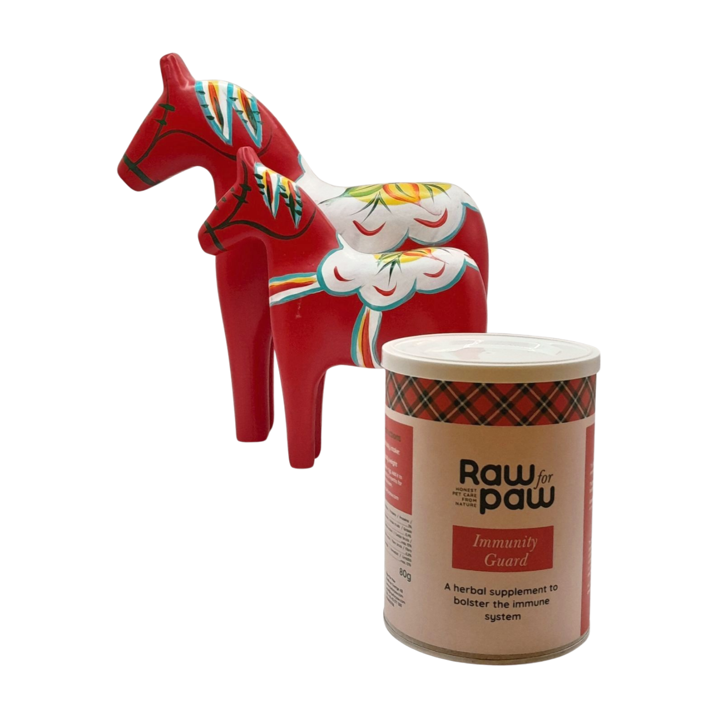 Supplement voor honden lever, gal, urinewegen, nieren natuurlijke kruidenmix immunity guard Raw for Paw vooraan