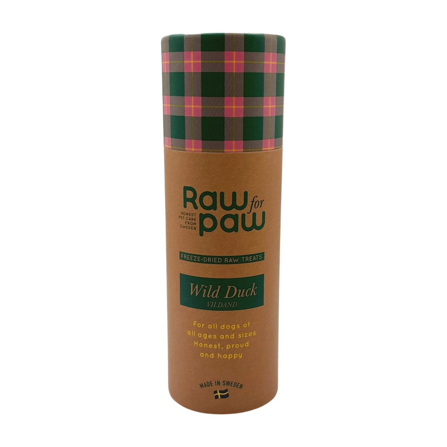 raw for paw gevriesdroogde snacks hondensnoepjes freeze dried treats tube wild duck wilde eend