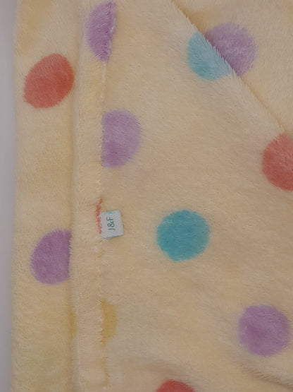 J&F Fleece Dekentje – Lentefleece Pastel Stippen