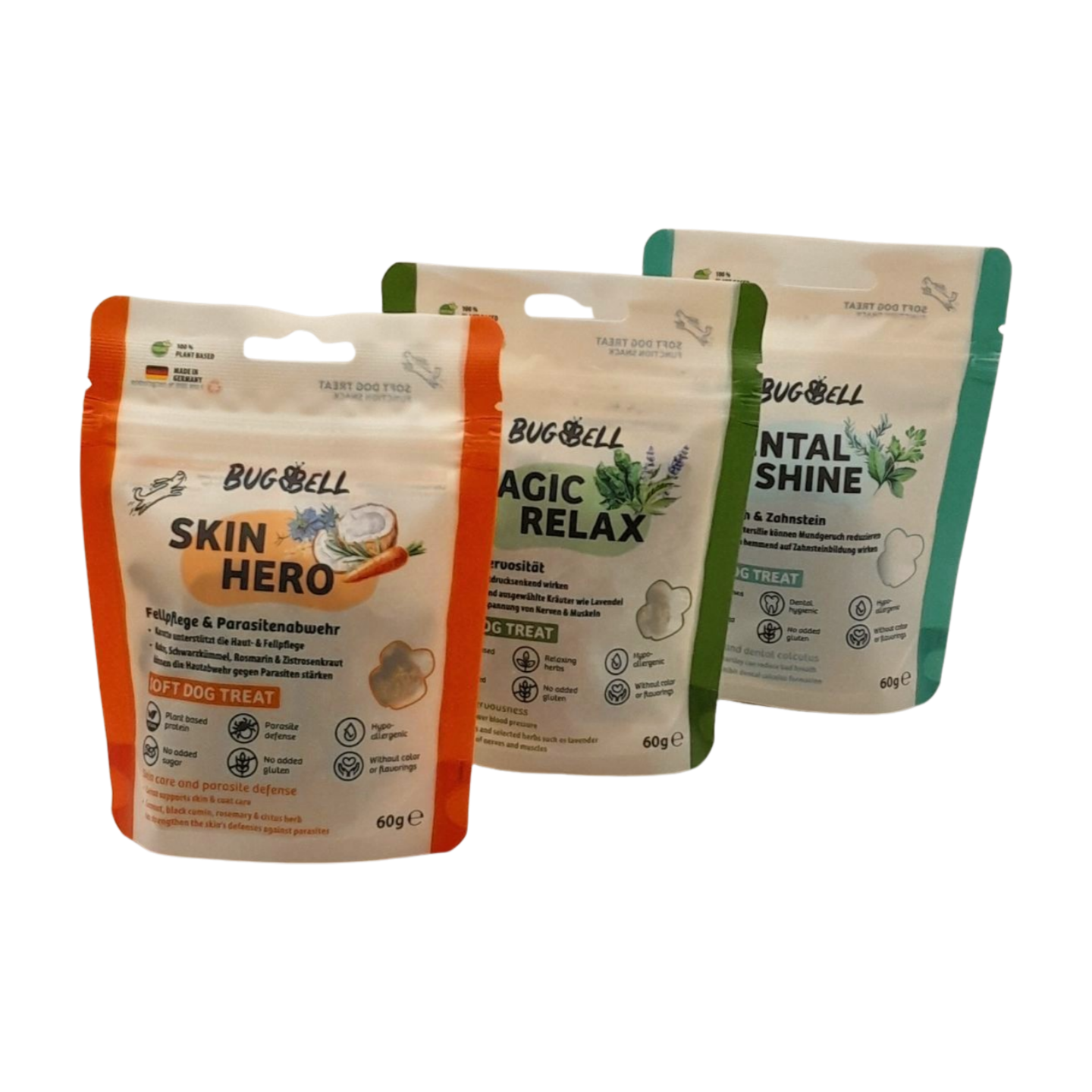 BugBell Functionele Snack SkinHero – Huid- & vachtverzorging