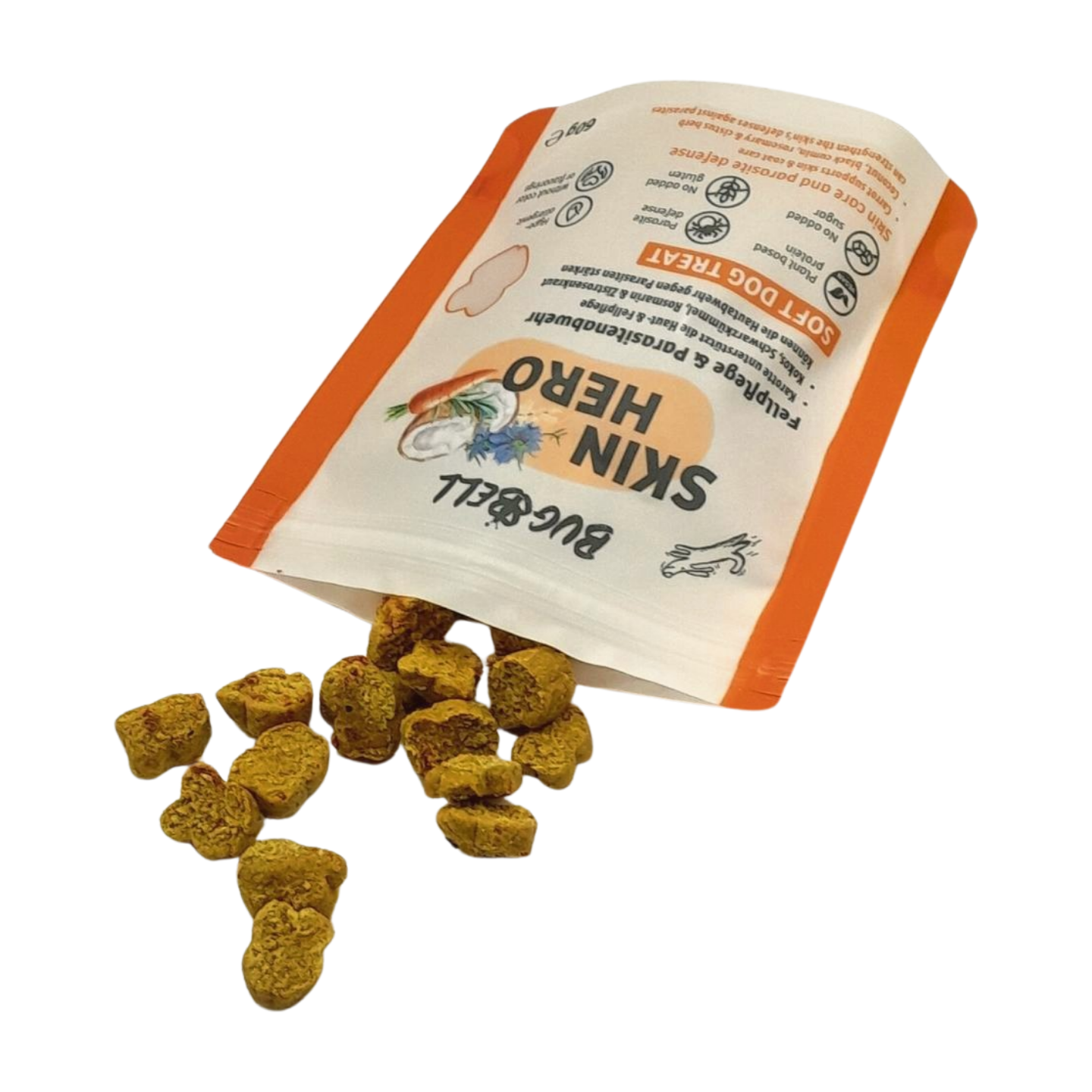 BugBell Functionele Snack SkinHero – Huid- & vachtverzorging