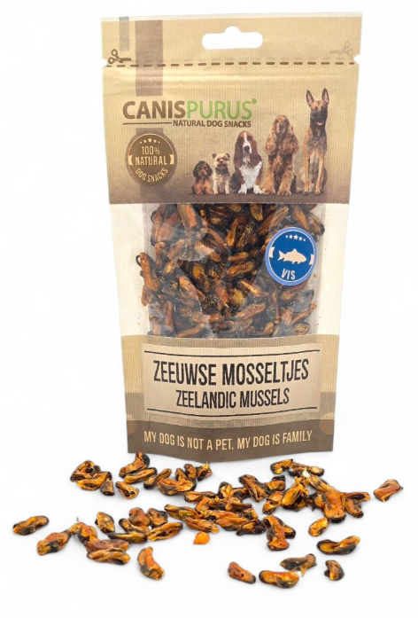 CanisPurus Snack Zeeuwse mosseltjes - Natuurlijke Vissnack voor Honden