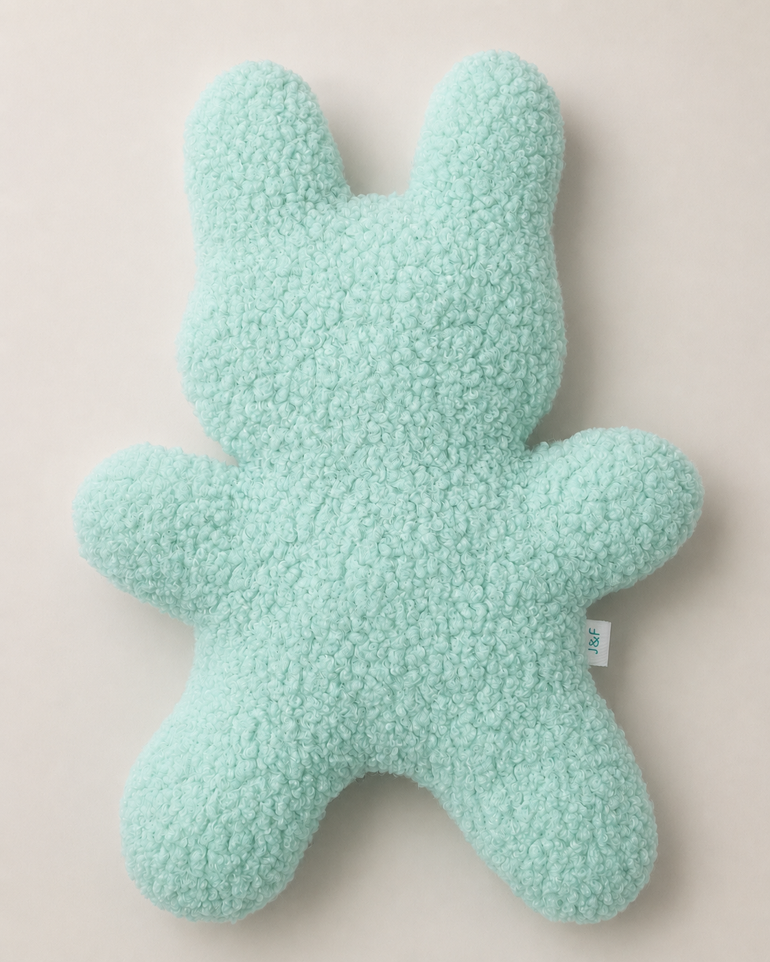 J&F Knuffelkonijn – Zachte hondenknuffel zonder piep - mint, lila of roze