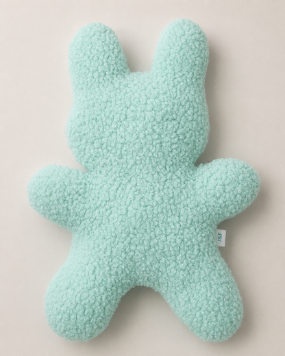 J&F Knuffelkonijn – Zachte hondenknuffel zonder piep - mint, lila of roze