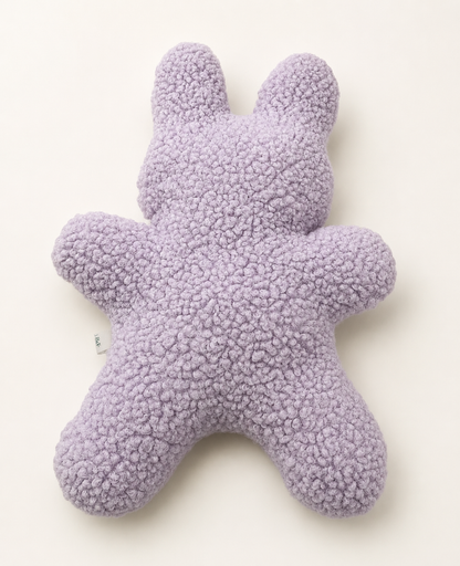 J&F Knuffelkonijn – Zachte hondenknuffel zonder piep - mint, lila of roze