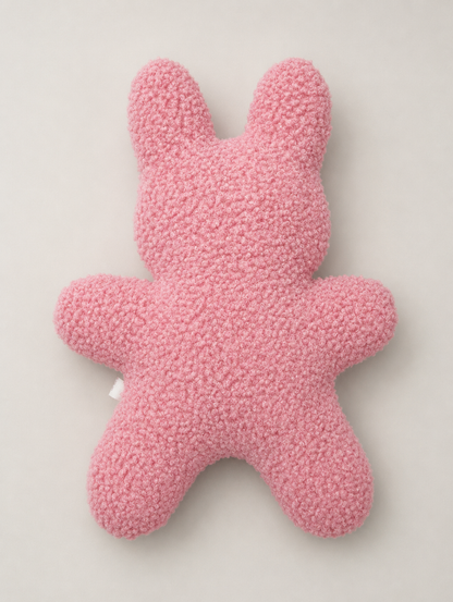 J&F Knuffelkonijn – Zachte hondenknuffel zonder piep - mint, lila of roze