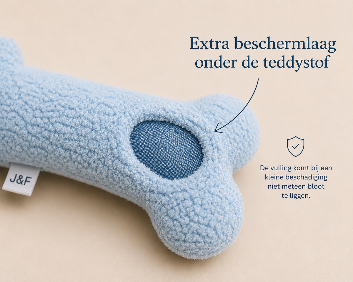 J&F – Teddybot – Blauw