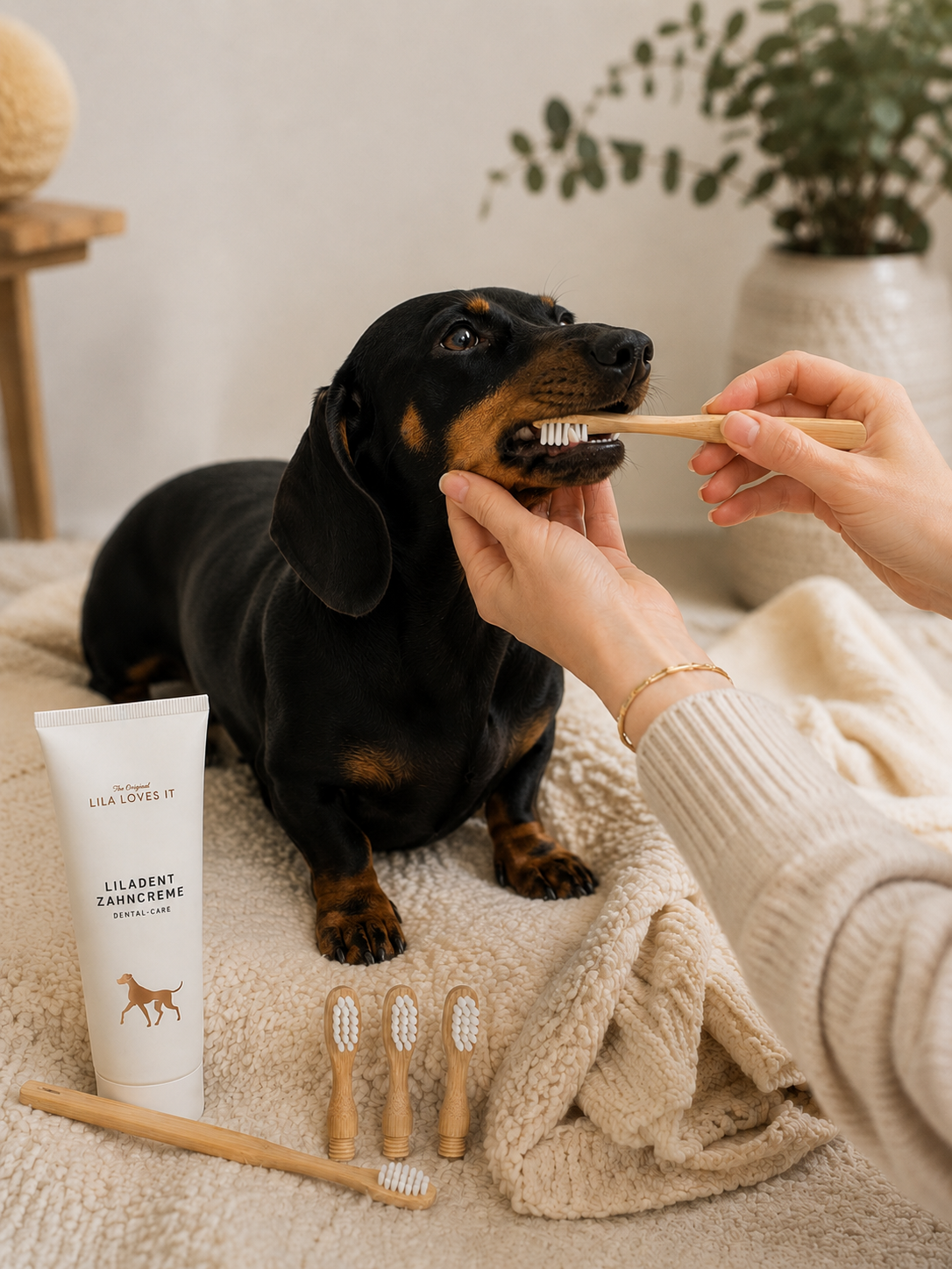 Lila Loves It – Voordeelset tandverzorging – Tandenborstel + tandpasta