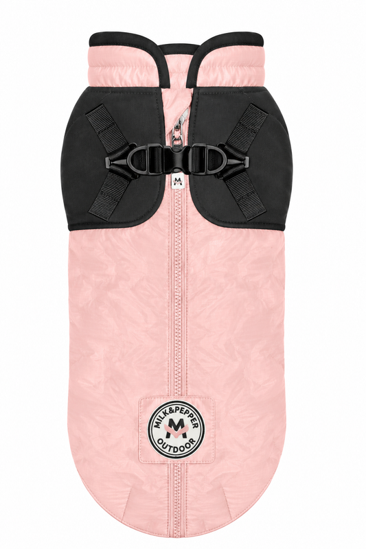 Milk & Pepper – Regenjas met harnas – Roze
