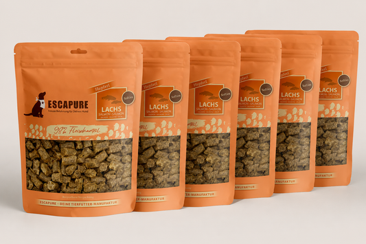 Escapure – Voordeelpak 6 stuks - Soft Snack Zalm – 98% zalm