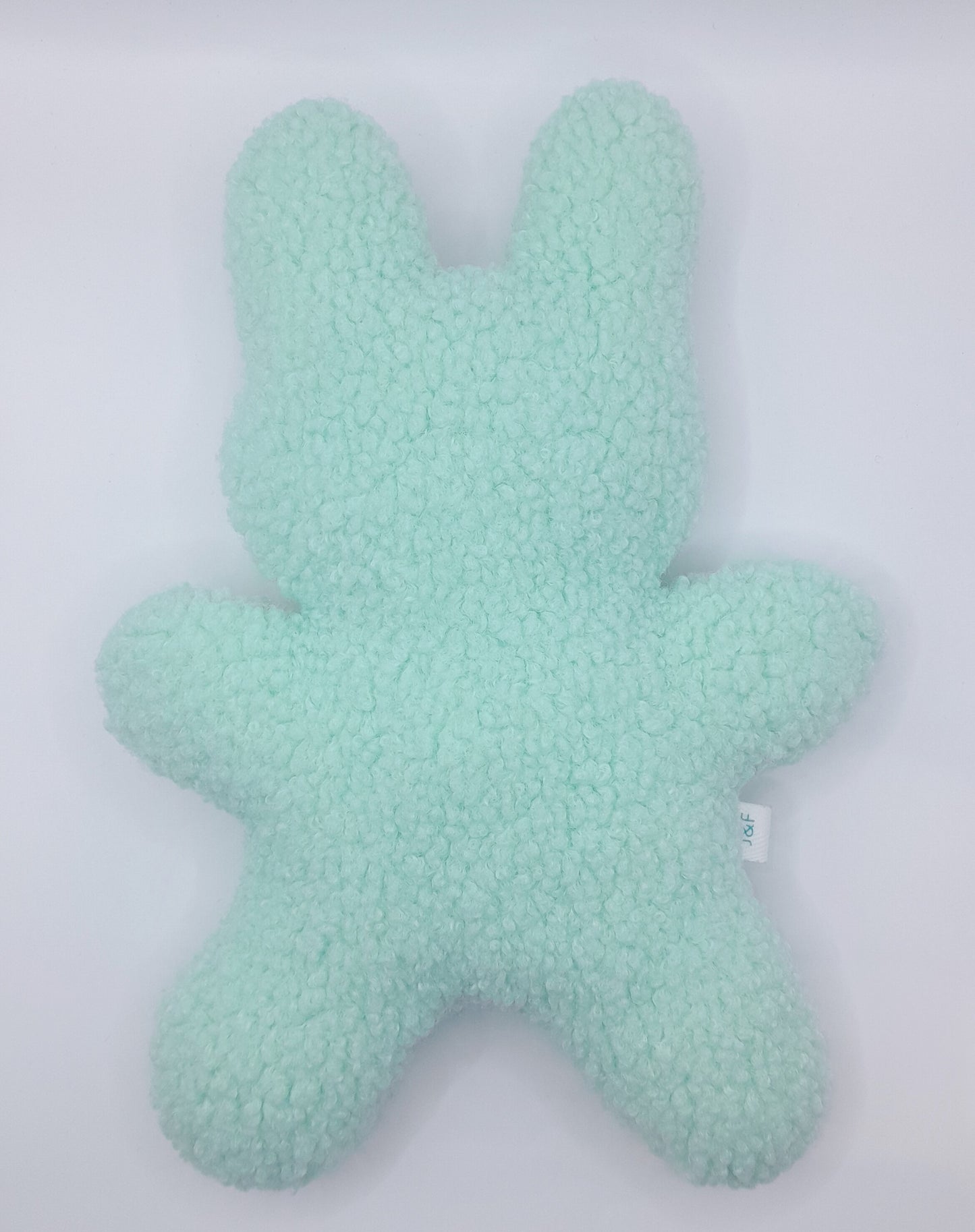 J&F Knuffelkonijn – Zachte hondenknuffel zonder piep - mint, lila of roze