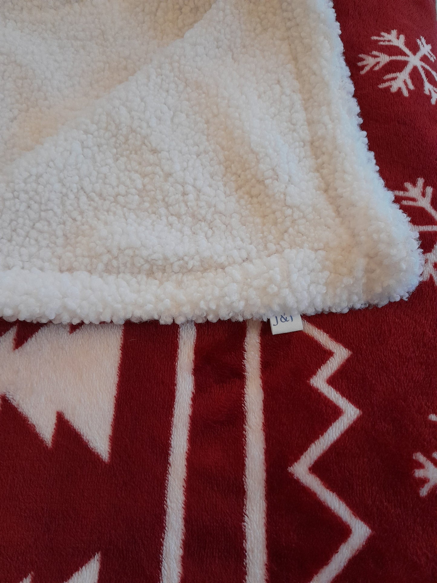 J&F Nordic Snug – Fleece & Teddystof dekentje (75 x 95 cm)