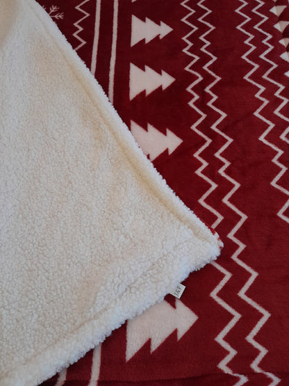 J&F Nordic Snug – Fleece & Teddystof dekentje (75 x 95 cm)