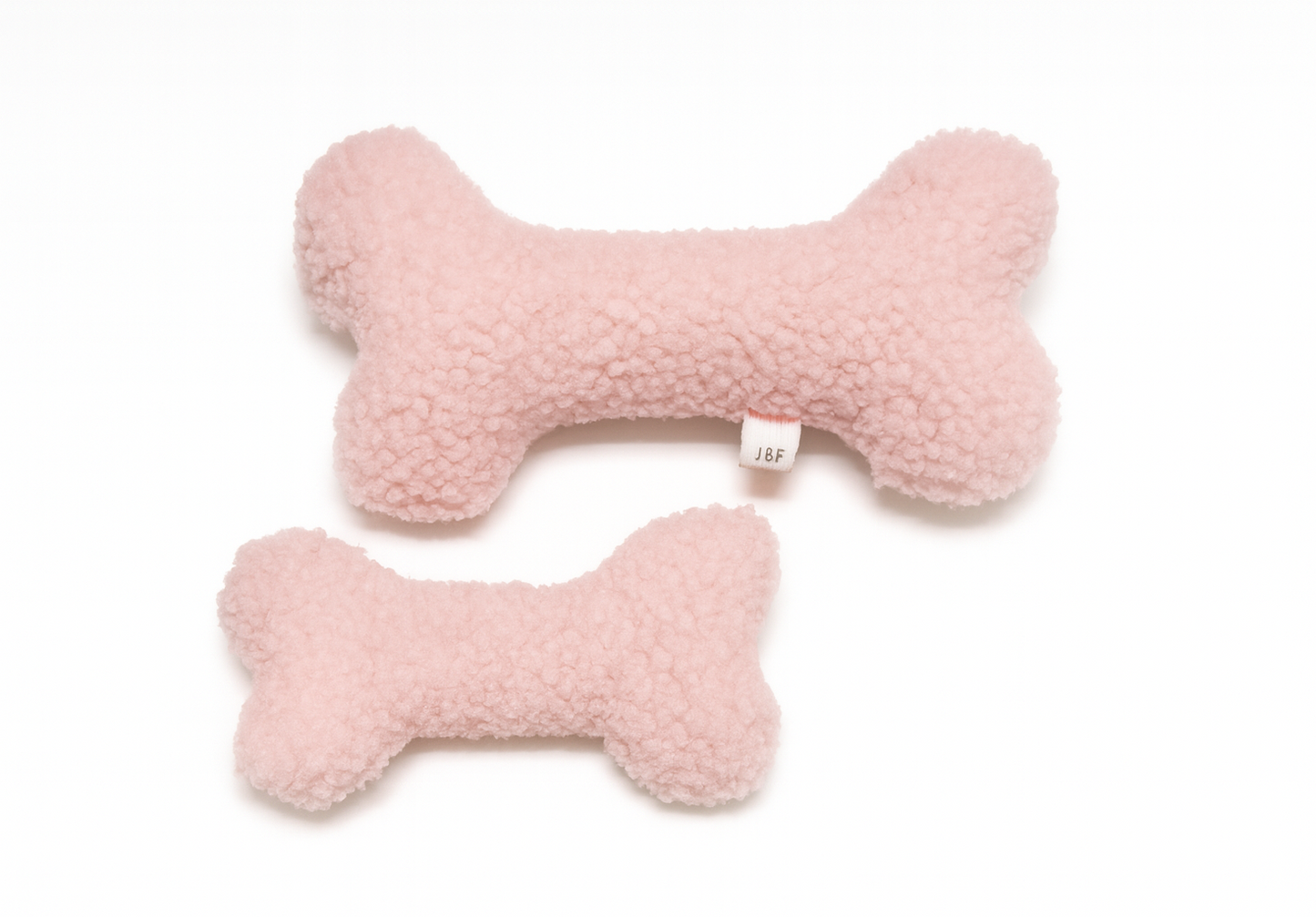 Judith & Florent Teddybot - Roze - Pluchen hondenspeeltje van teddystof
