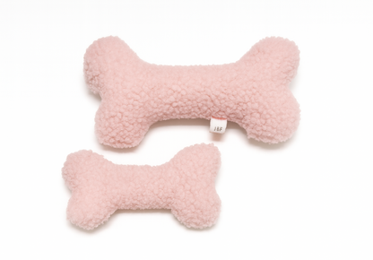Judith & Florent Teddybot - Roze - Pluchen hondenspeeltje van teddystof