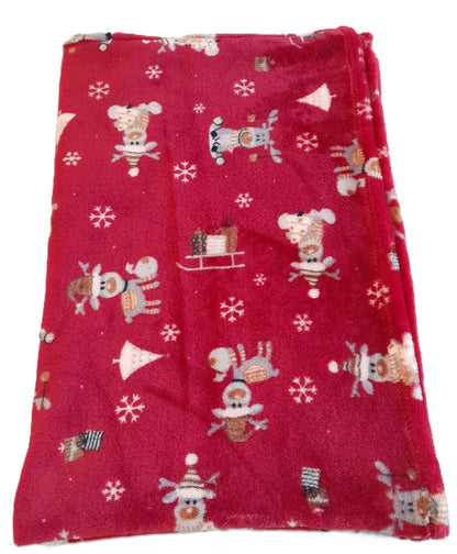 J&F Rudolph – Kerst fleece dekentje (70 cm x 95 cm)