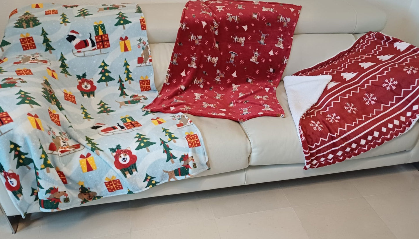 J&F Nordic Snug – Fleece & Teddystof dekentje (75 x 95 cm)