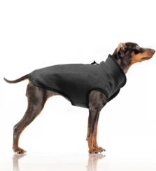 Milk&Pepper Fleece hondenjas zwart – Warme en stijlvolle hondentrui