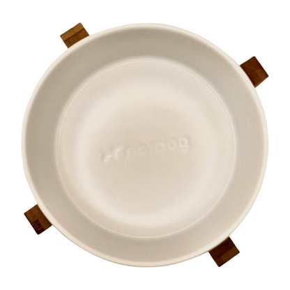 Nordog keramische hondenvoerbak – wit