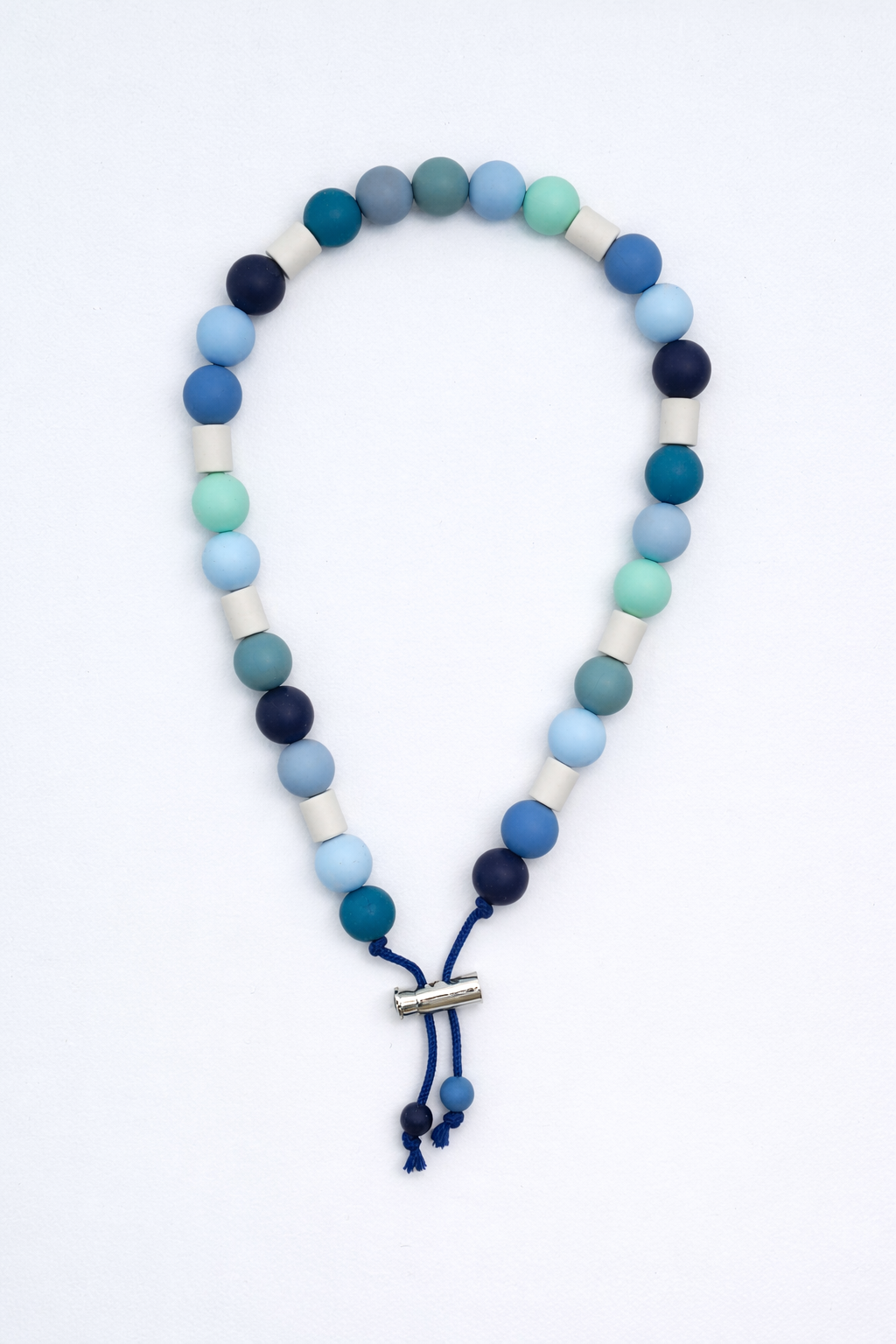 stijlvolle blauwe tekenketting hond