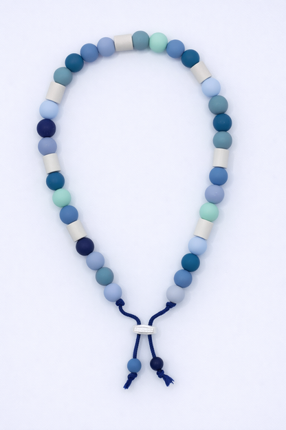 anti-tekenketting hond blauw