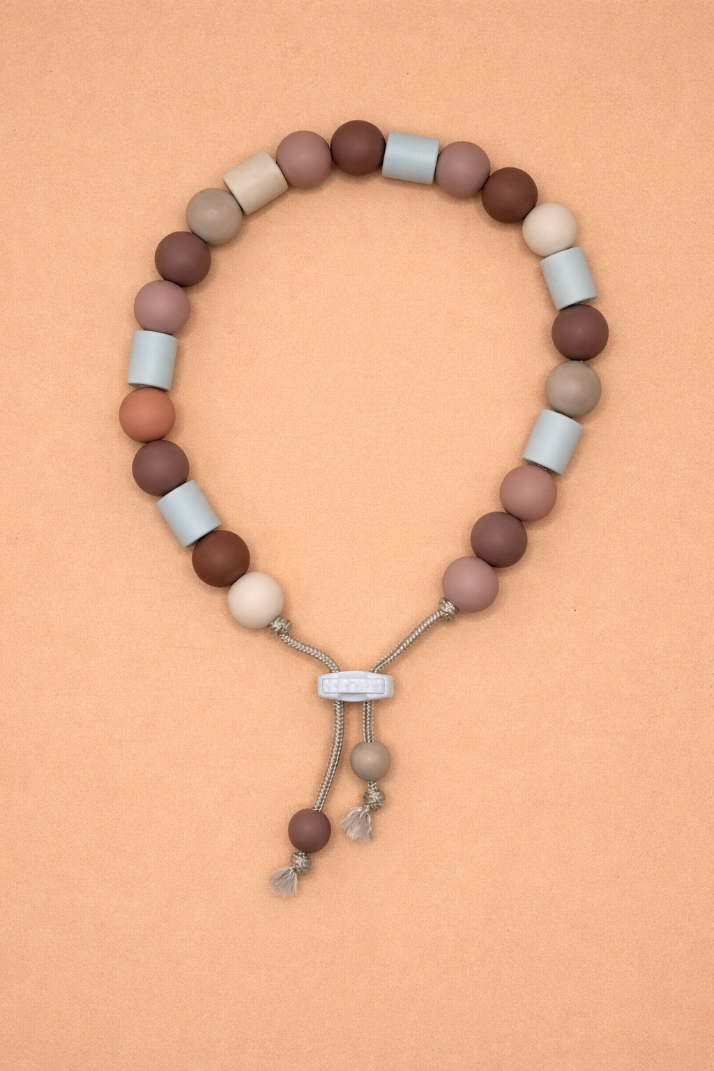 Anti-tekenketting hond met kralen roze