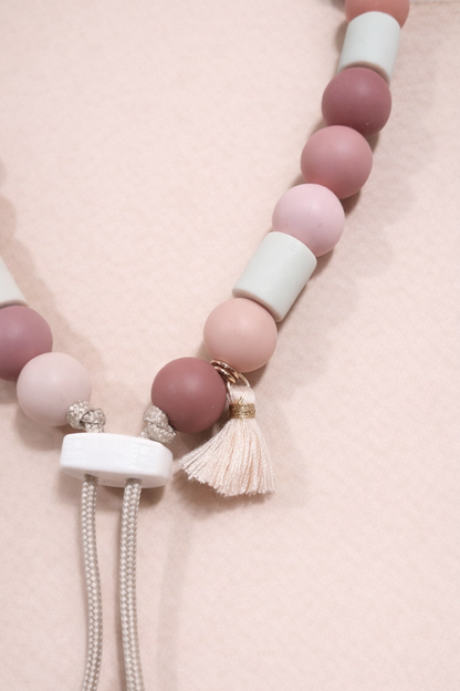verstelbare anti-tekenketting hond roze 
