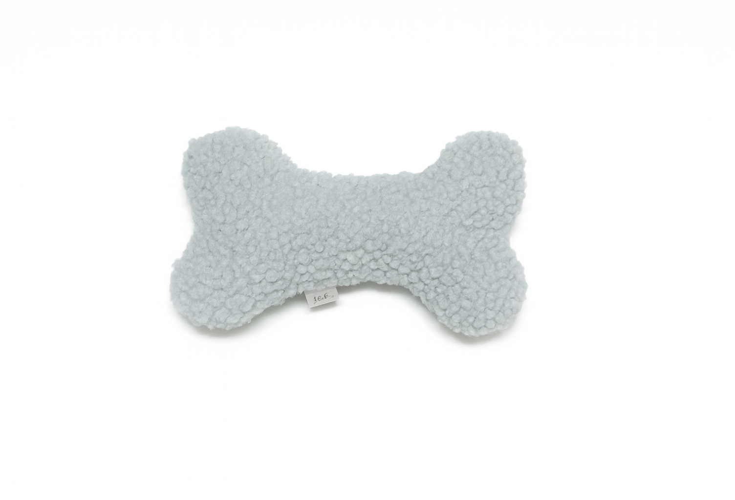 Blauw hondenspeeltje van zachte teddystof