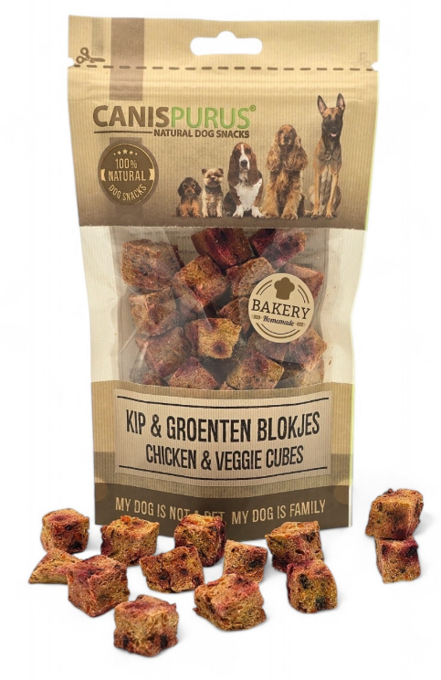 CanisPurus Bakery Kip & Groenten Blokjes – Graanvrije Gebakken Hondensnack