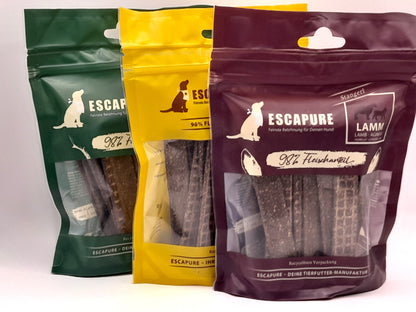 Escapure Kauwstrips Wild – Luchtgedroogde hondensnack zonder granen