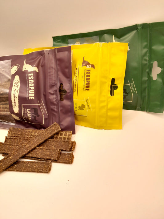 Gezonde hondensnack met lam van Escapure voor honden